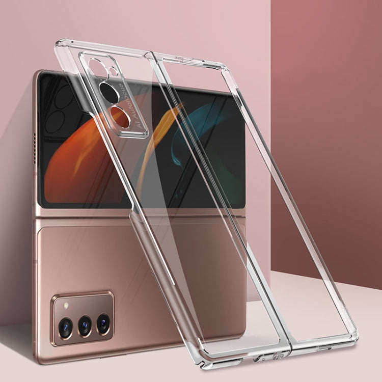 For Samsung Galaxy Z Fold2 5G GKK Straight Edge Phantom TPU + Plating Protective Case(Transparent)