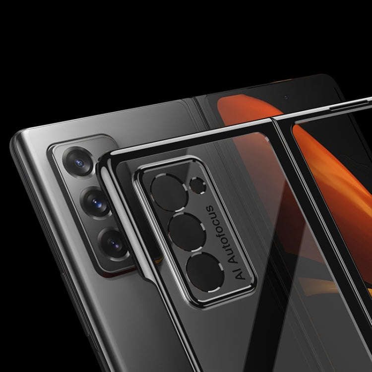 For Samsung Galaxy Z Fold2 5G GKK Straight Edge Phantom TPU + Plating Protective Case(Transparent)