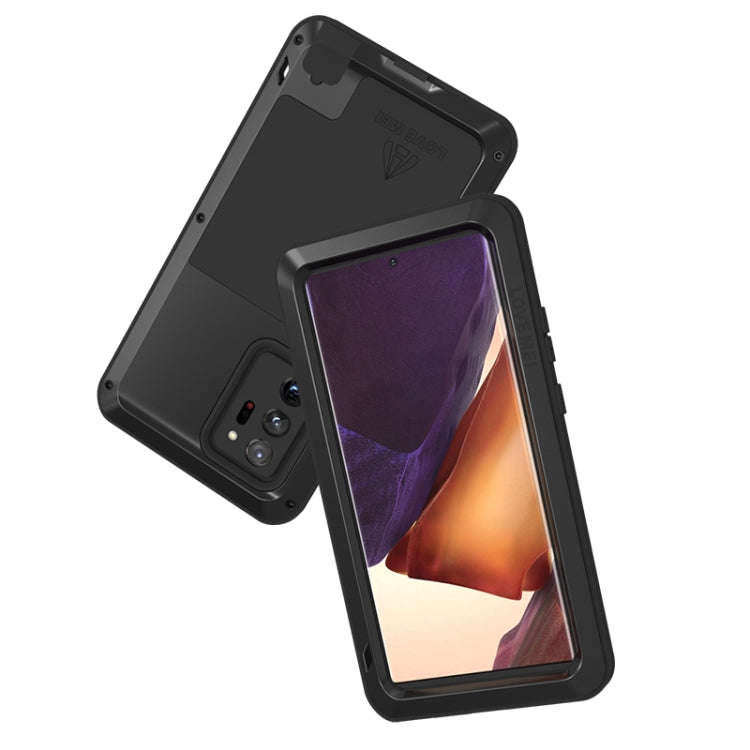 For Samsung Galaxy Note 20 Ultra LOVE MEI Metal Shockproof Waterproof Dustproof Protective Case w...