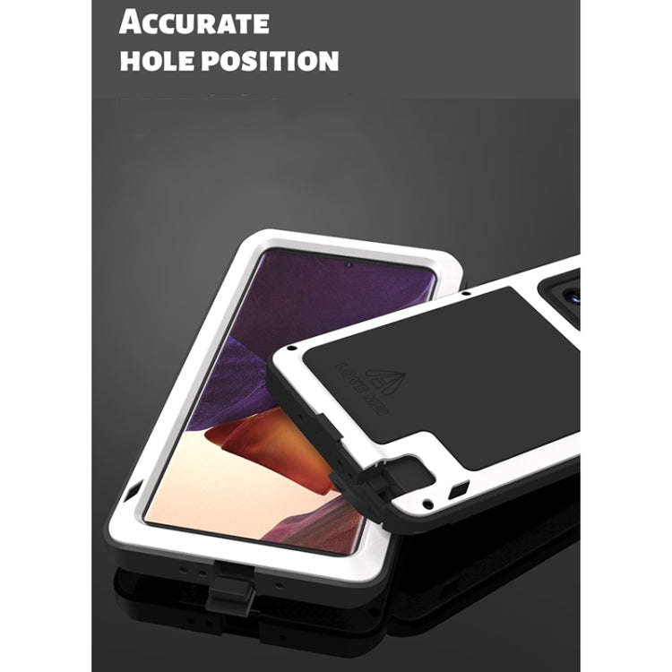 For Samsung Galaxy Note 20 Ultra LOVE MEI Metal Shockproof Waterproof Dustproof Protective Case w...