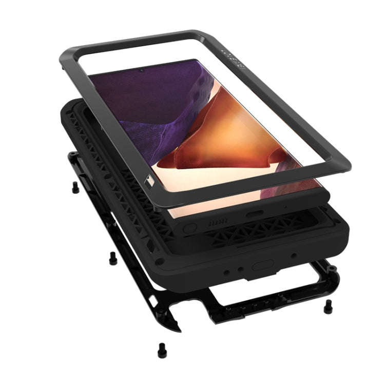 For Samsung Galaxy Note 20 Ultra LOVE MEI Metal Shockproof Waterproof Dustproof Protective Case w...