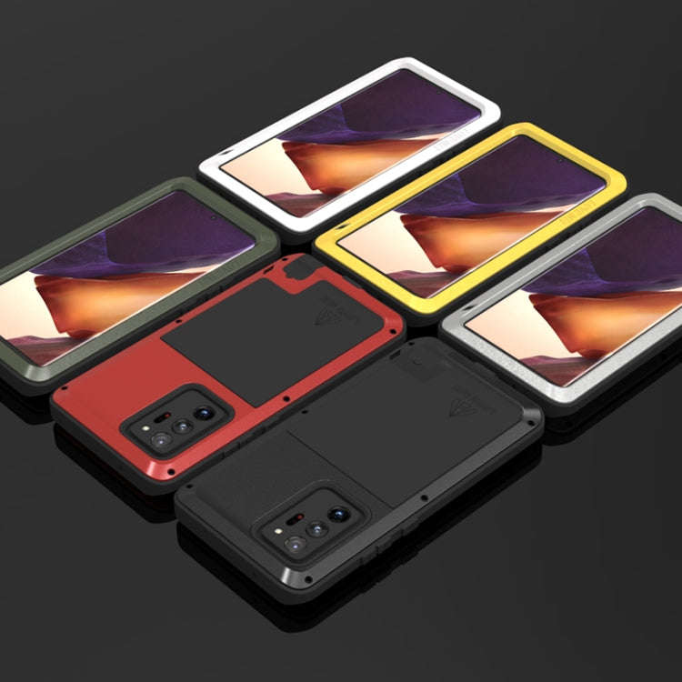 For Samsung Galaxy Note 20 Ultra LOVE MEI Metal Shockproof Waterproof Dustproof Protective Case w...