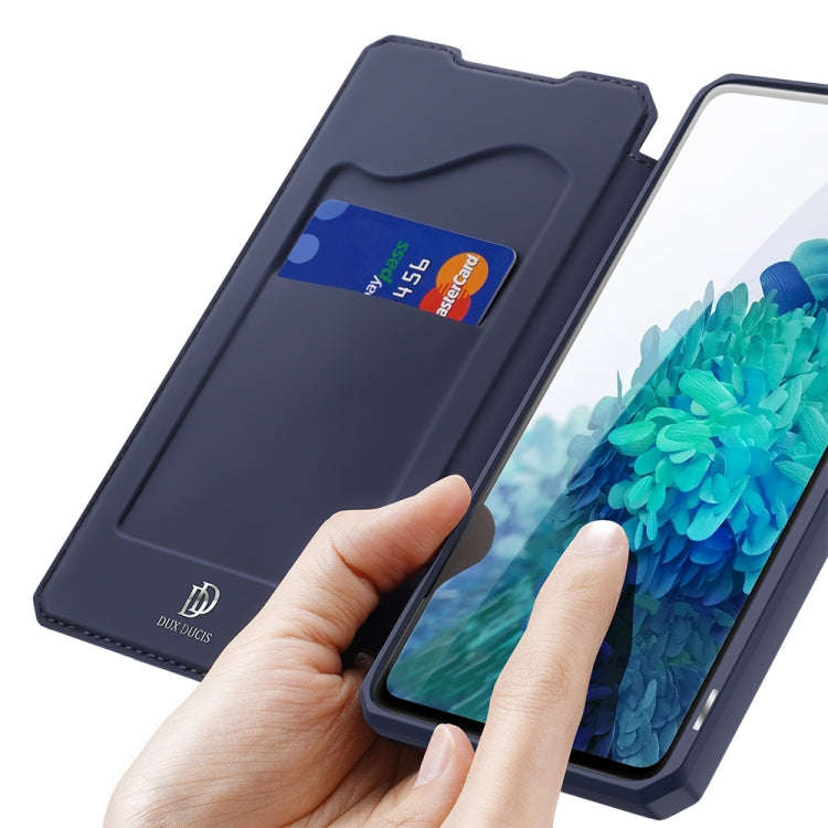 For Samsung Galaxy S20 FE DUX DUCIS Skin X Series PU + TPU Horizontal Flip Leather Case with Hold...