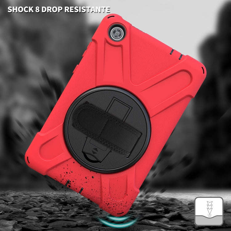 For Lenovo Tab M8 Shockproof Colorful Silicone + PC Protective Case with Holder & Hand Grip Strap...