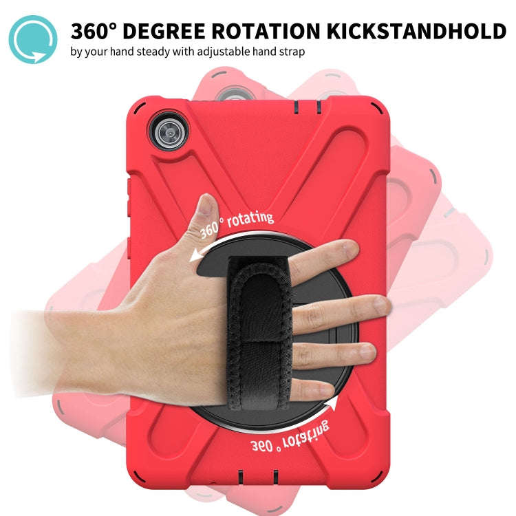 For Lenovo Tab M8 Shockproof Colorful Silicone + PC Protective Case with Holder & Hand Grip Strap...