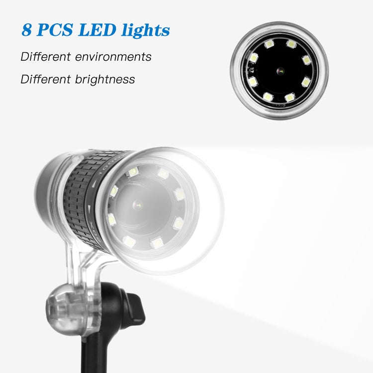 F210 HD 1080P WIFI 1000X Magnification Digital Microscope with 8 LED Light