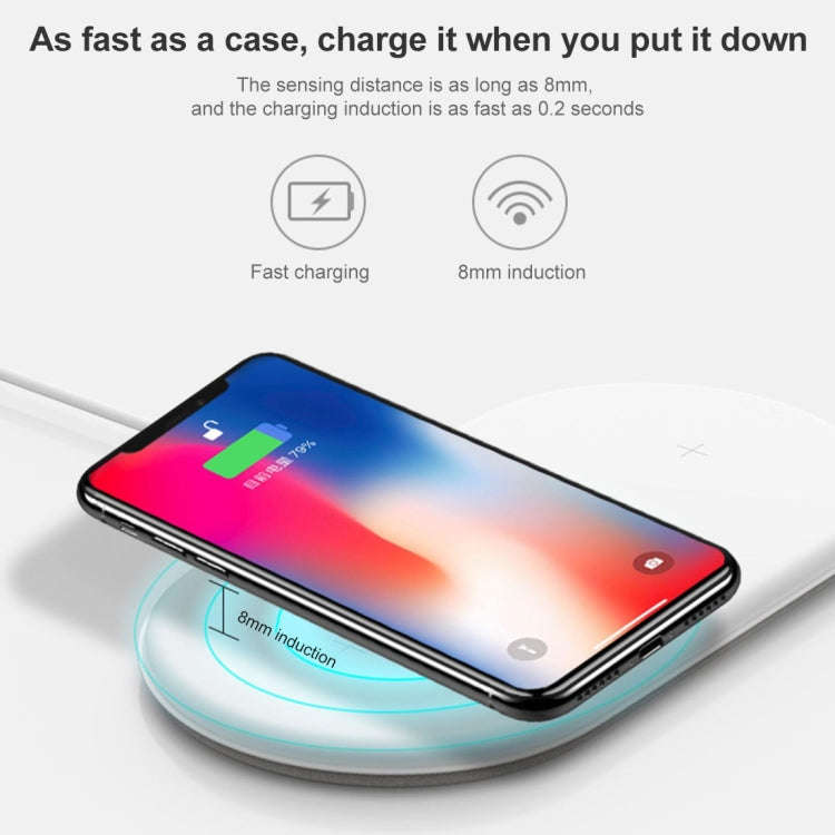 3 in 1 QI Wireless Charger for iPhone & AirPods & Apple Watch(White)