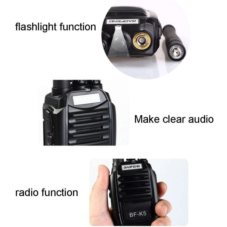 BAOFENG BF-K5 Professional Dual Band Two-way Radio Walkie Talkie FM Transmitter