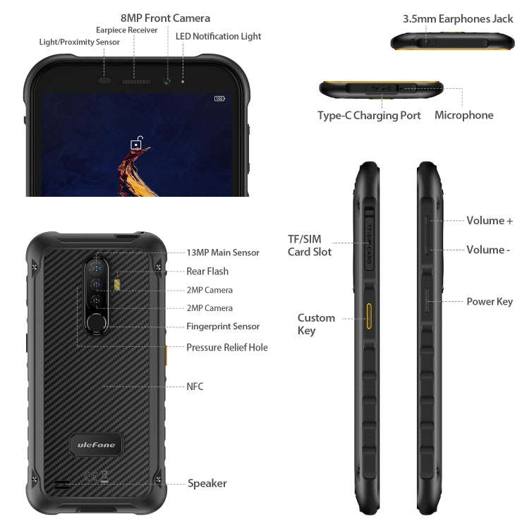 [HK Warehouse] Ulefone Armor X8 Rugged Phone, 4GB+64GB