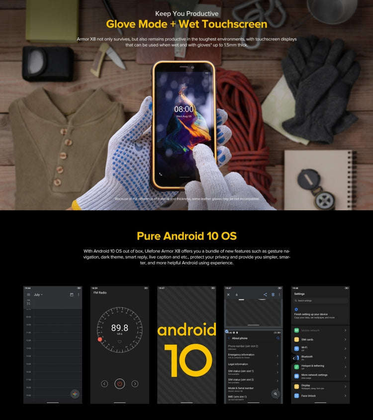 [HK Warehouse] Ulefone Armor X8 Rugged Phone, 4GB+64GB