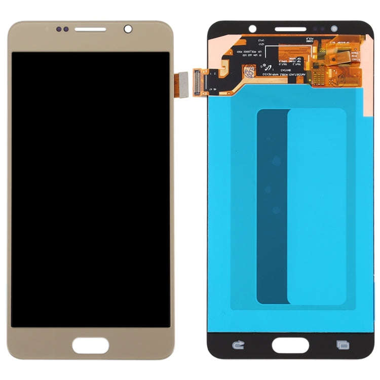 OLED Material LCD Screen and Digitizer Full Assembly for Samsung Galaxy Note 5(Gold)