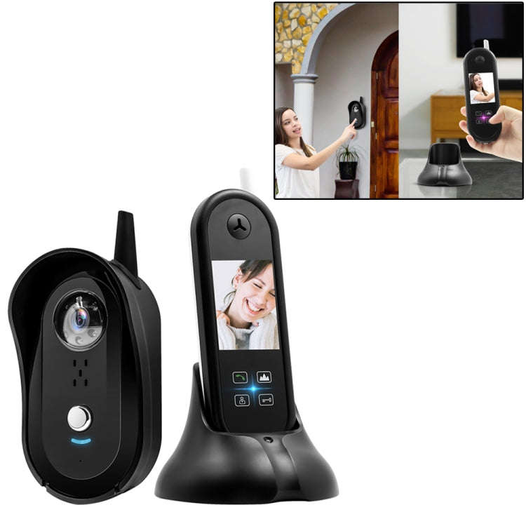 TS-999A2 Wireless Digital Video Door Phone Doorbell with 2.5 inch Display Screen & Antenna, Suppo...