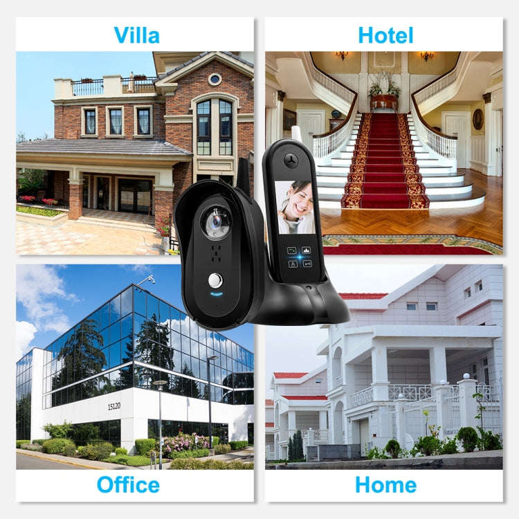 TS-999A2 Wireless Digital Video Door Phone Doorbell with 2.5 inch Display Screen & Antenna, Suppo...