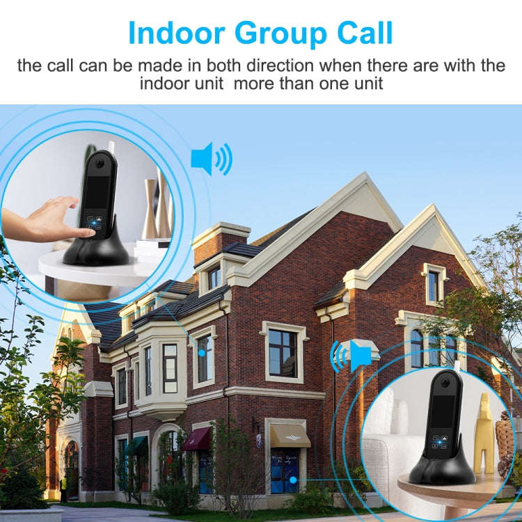 TS-999A2 Wireless Digital Video Door Phone Doorbell with 2.5 inch Display Screen & Antenna, Suppo...