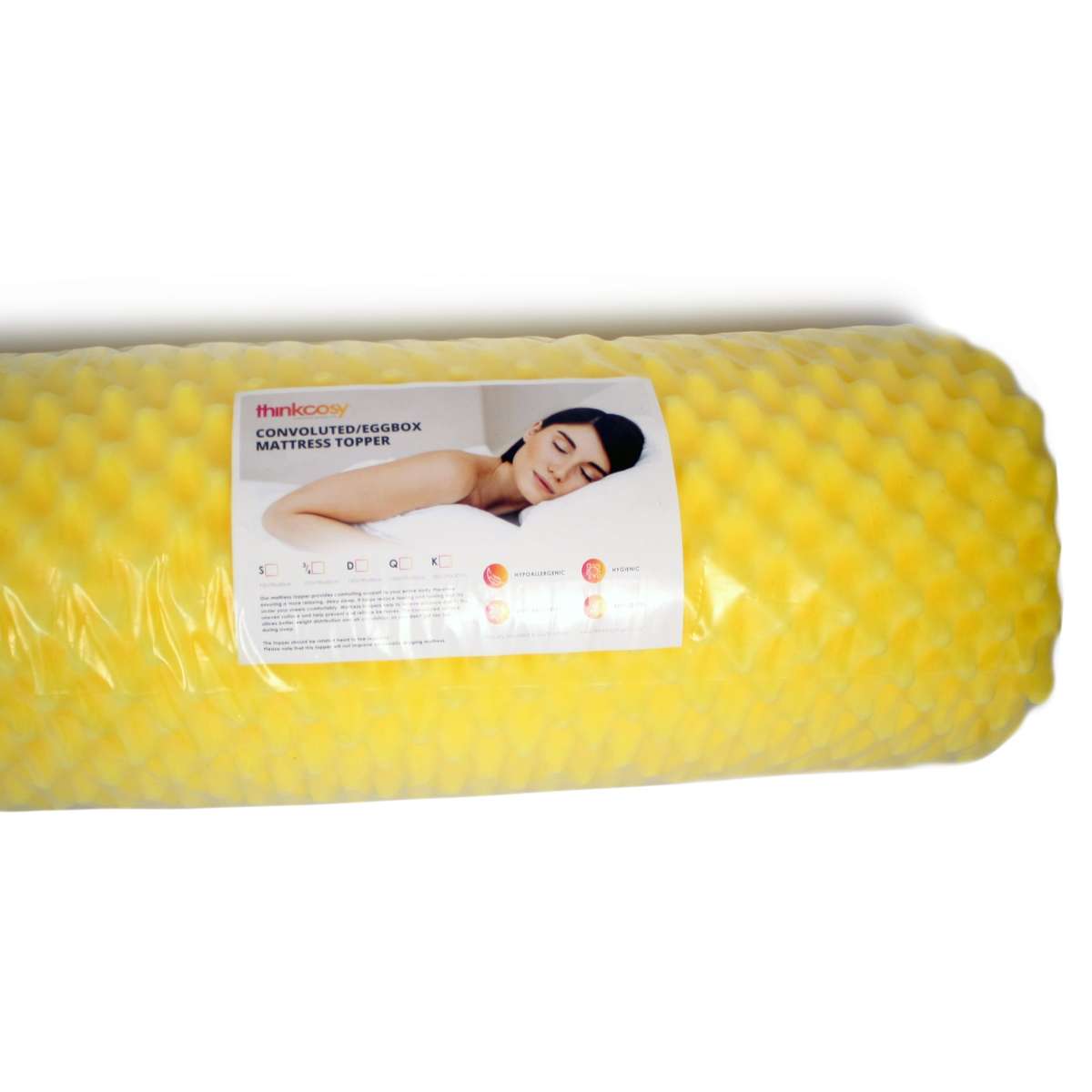 Convoluted/Eggbox Mattress Topper - Double