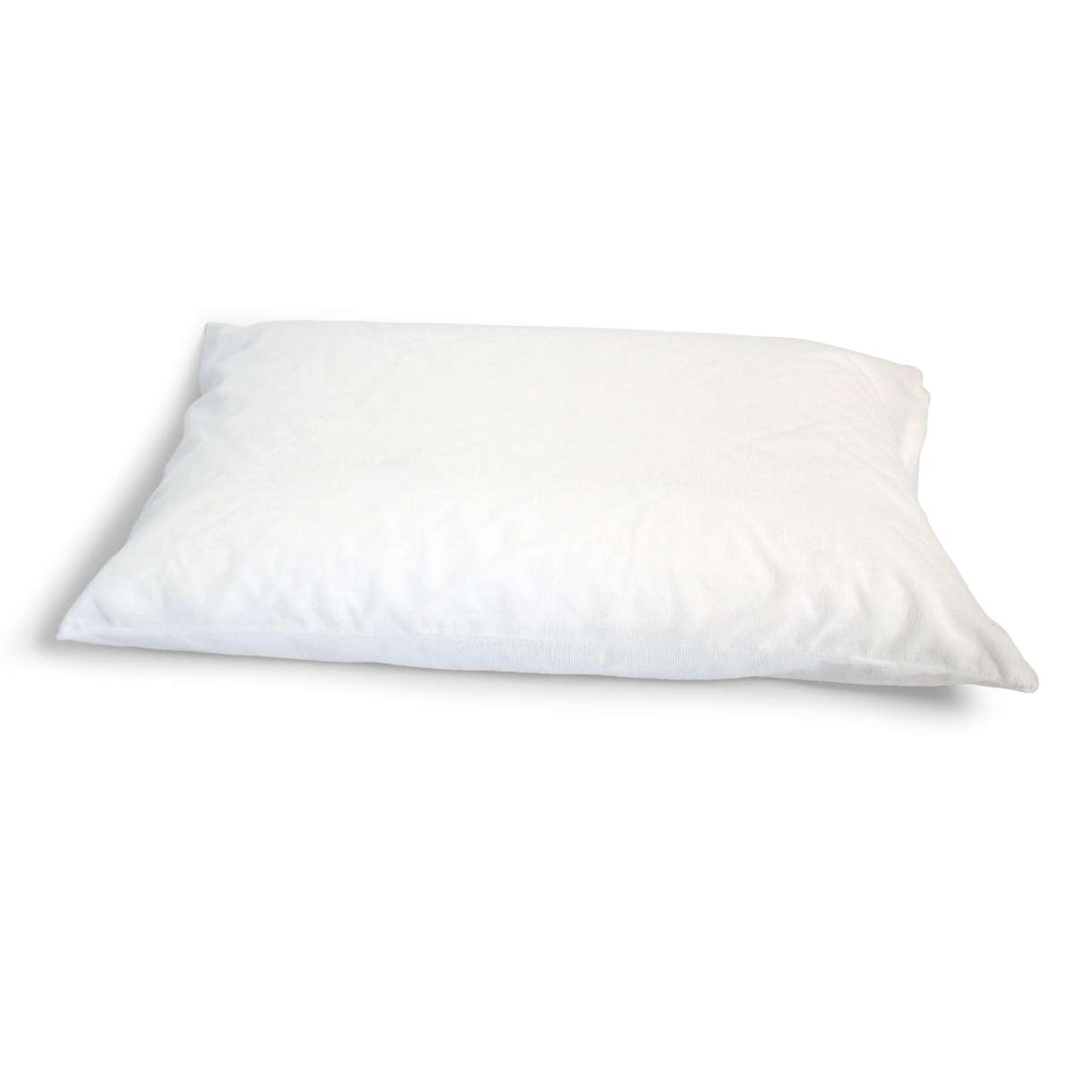 Microfibre Terry Towel Waterproof Pillow Protector - ThinkCosy - White