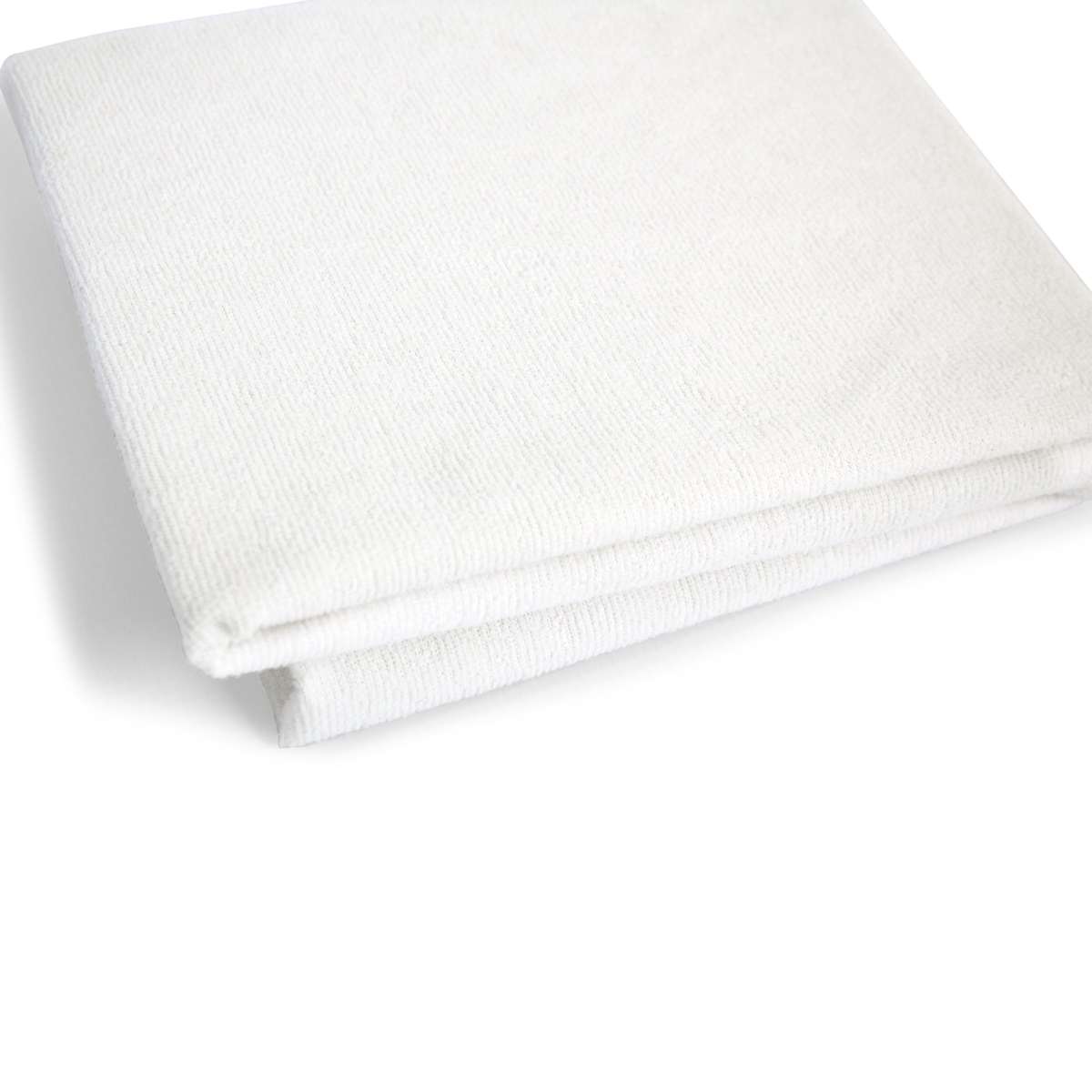 Microfibre Terry Towel Waterproof Pillow Protector - ThinkCosy - White