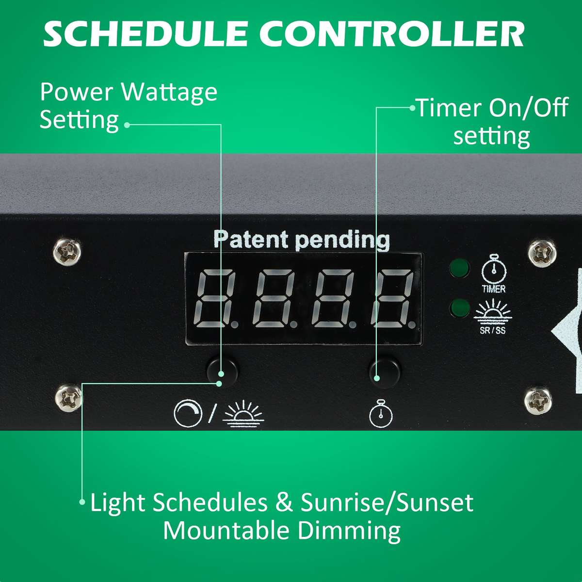 120W Samsung LM281B LED Grow Light | Programmable Sunrise/Sunset + Timer | Lucius Black Label