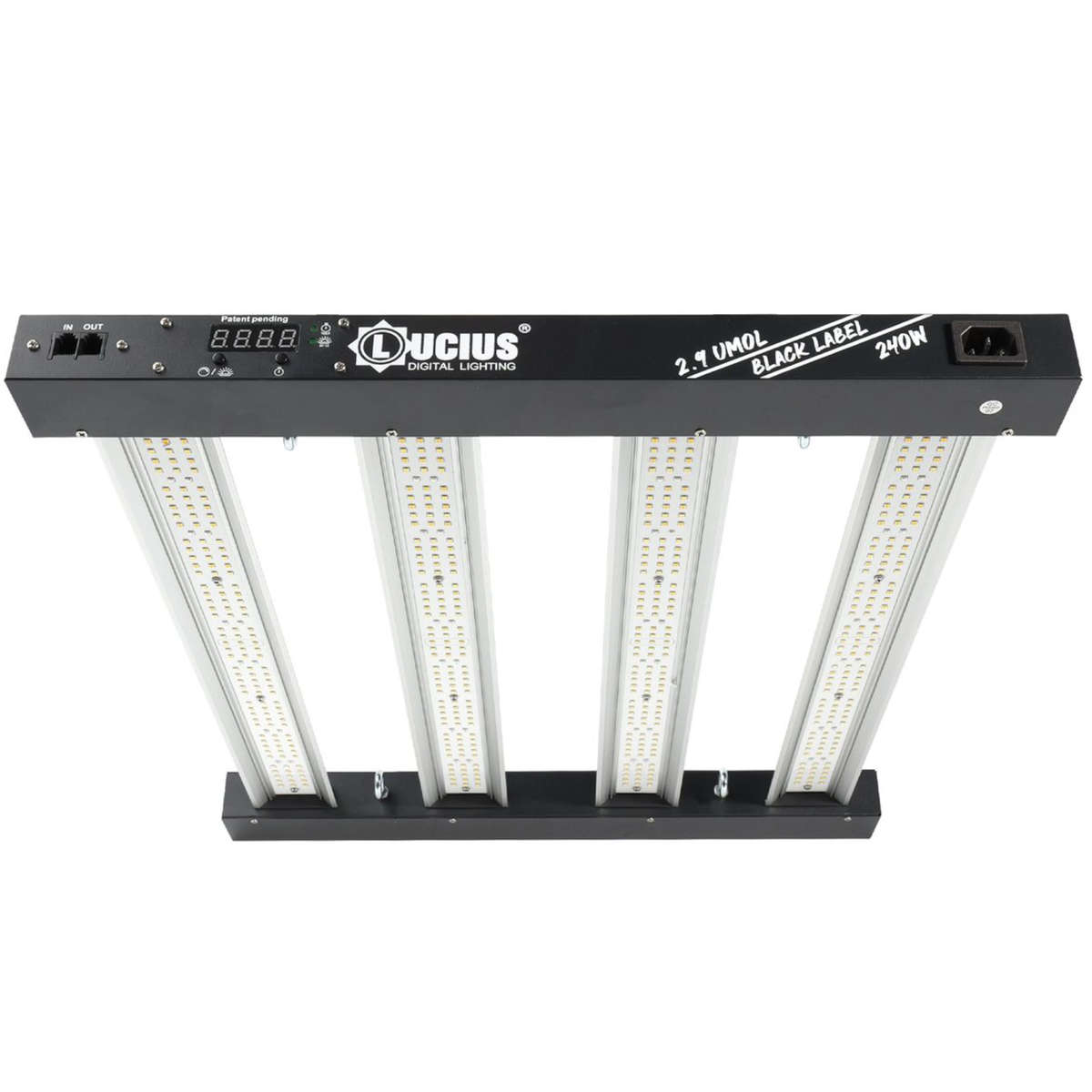 240W Samsung LM281B LED Grow Light | Programmable Sunrise/Sunset + Timer | Lucius Black Label