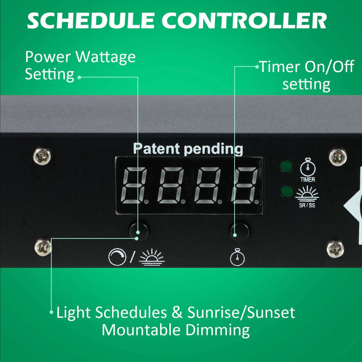 240W Samsung LM281B LED Grow Light | Programmable Sunrise/Sunset + Timer | Lucius Black Label