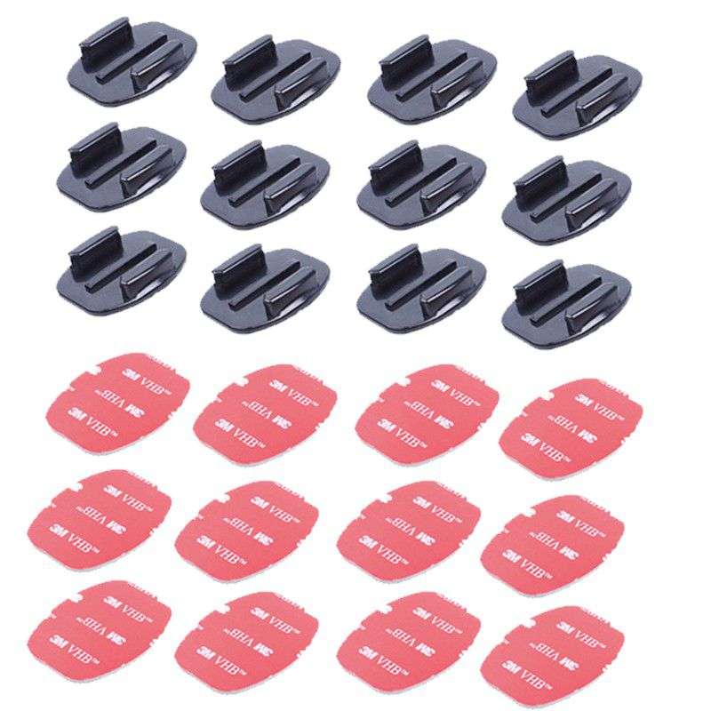 S-CAPE Replacement Spare Flat Mount Set for GoPro - 12 Mount Combo Set