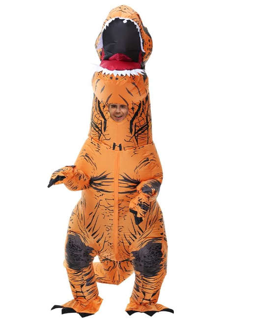 Dinosaur T-Rex Full Suit With Automatic Battery Air Inflator