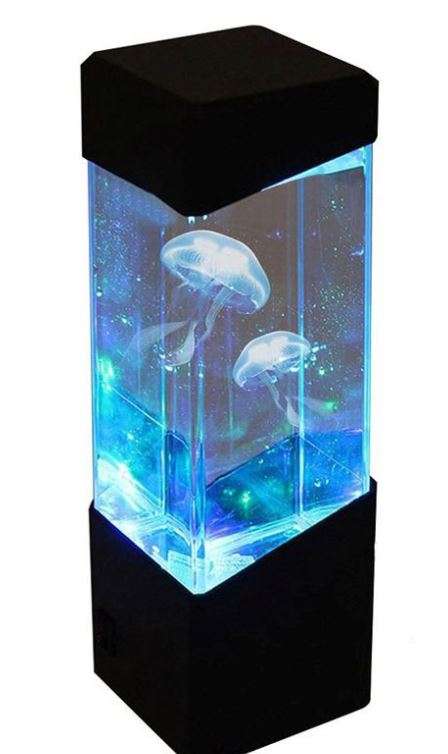 Night Light - Unique Lava Water Lamp (choose either a Fish, Jellyfish or Volcano)