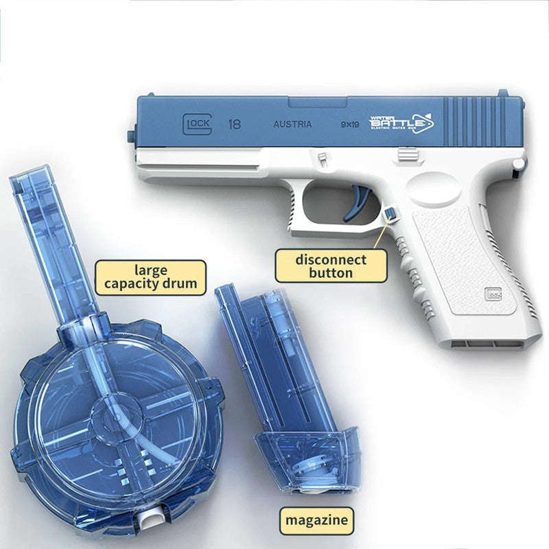 Electric Water Gun, up to 9 m Ft Rang Electric Automatic Water Gun, 450CC+60CC High Capacity Squi...