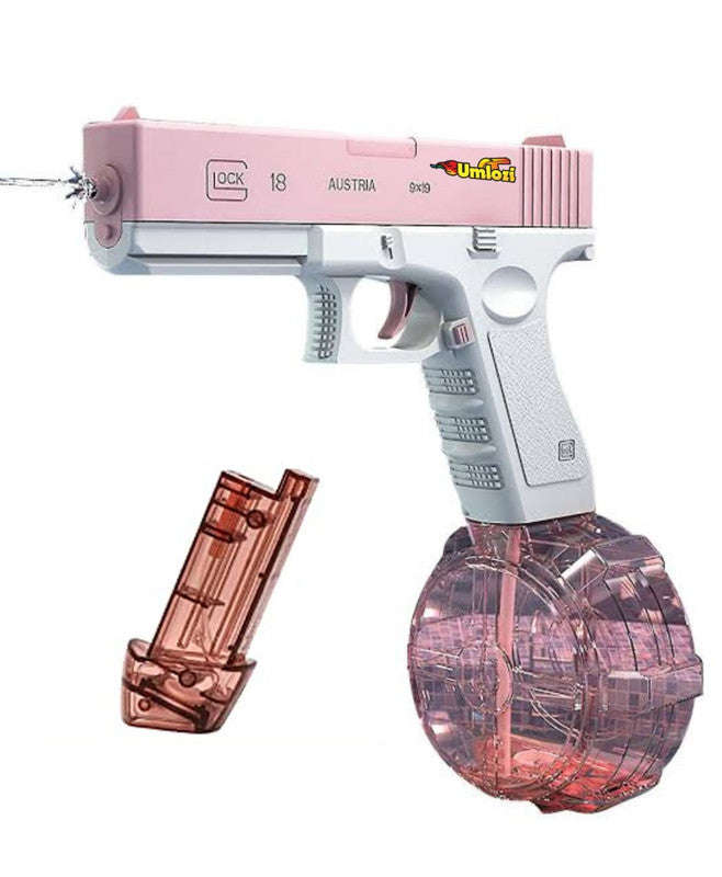 Electric Water Gun, up to 9 m Ft Rang Electric Automatic Water Gun, 450CC+60CC High Capacity Squi...