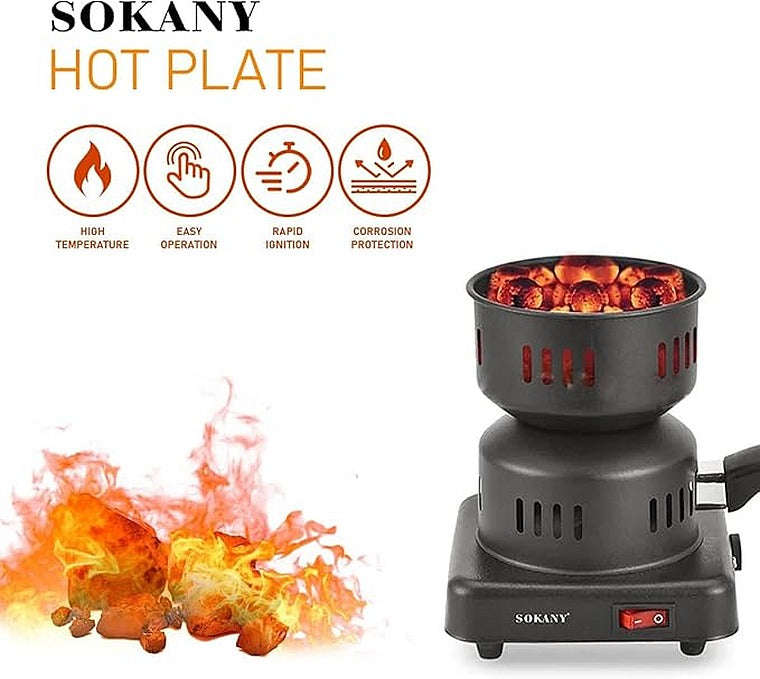 Electric Camping Stove For Cooking, Heating Or starting Coals