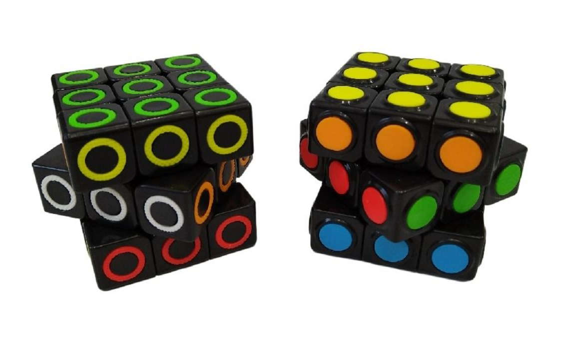 Magic 3D Puzzle Cubes Black - 2 Pack