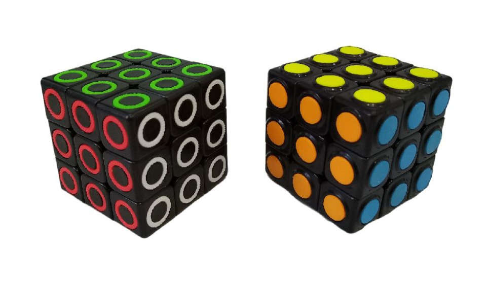Magic 3D Puzzle Cubes Black - 2 Pack