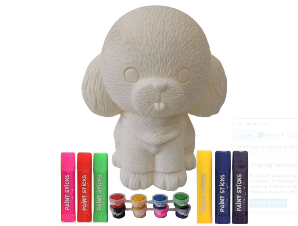 Paint A Piggy Bank Craft Set - Assorted Designs 17cm