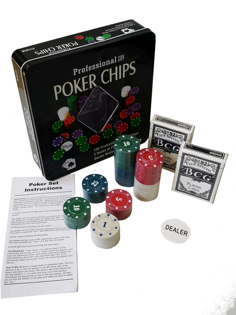 Professional Poker Chips & Cards Set