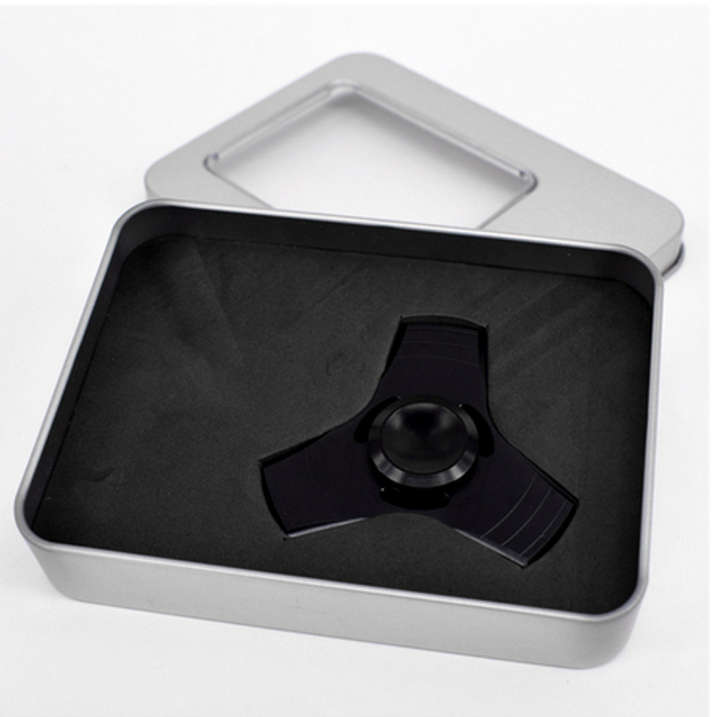 Aluminium Stress/ Fidget Tri-Spinner - Black
