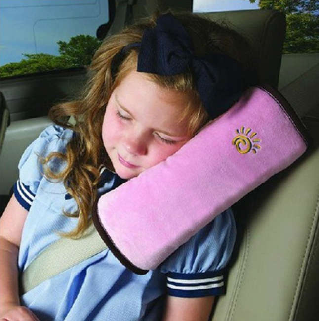 Seat Belt Pillow (Various Colours) - Pink