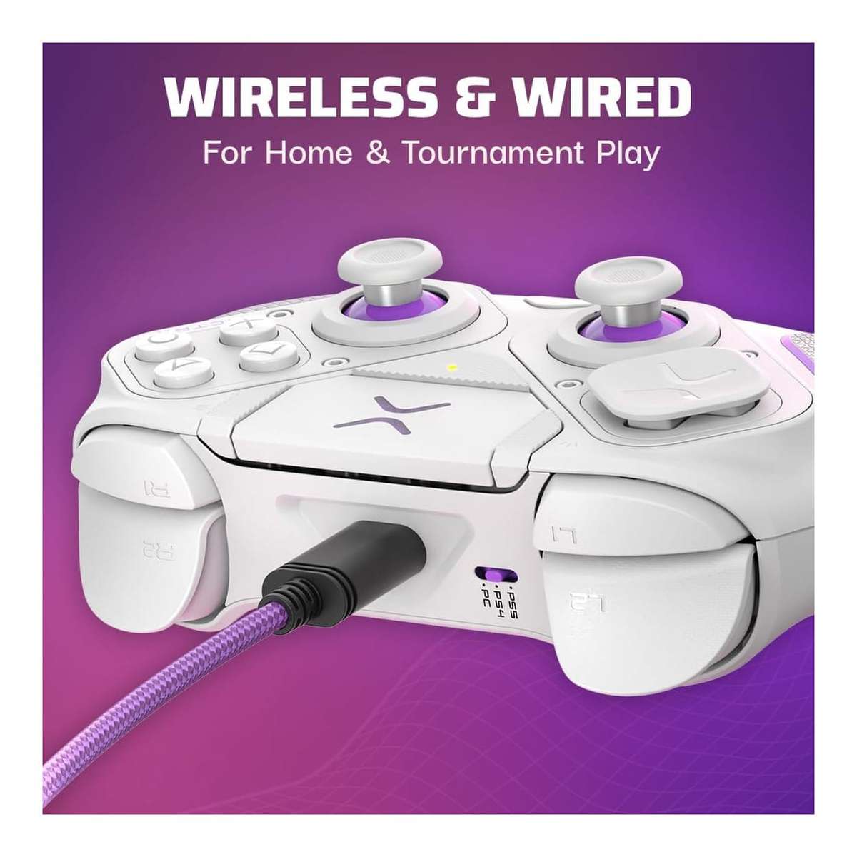 PDP Victrix Pro 052-002-WH Wireless Modular Gaming Controller - White 052-002-WH