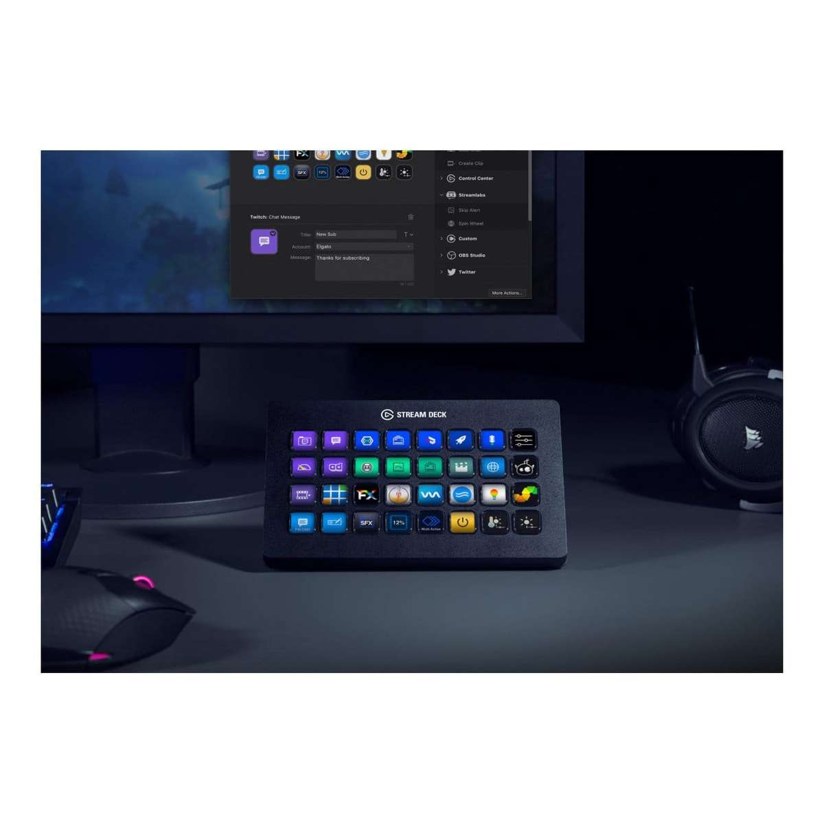 Corsair Elgato Stream Deck XL Keypad Black 10GAT9901