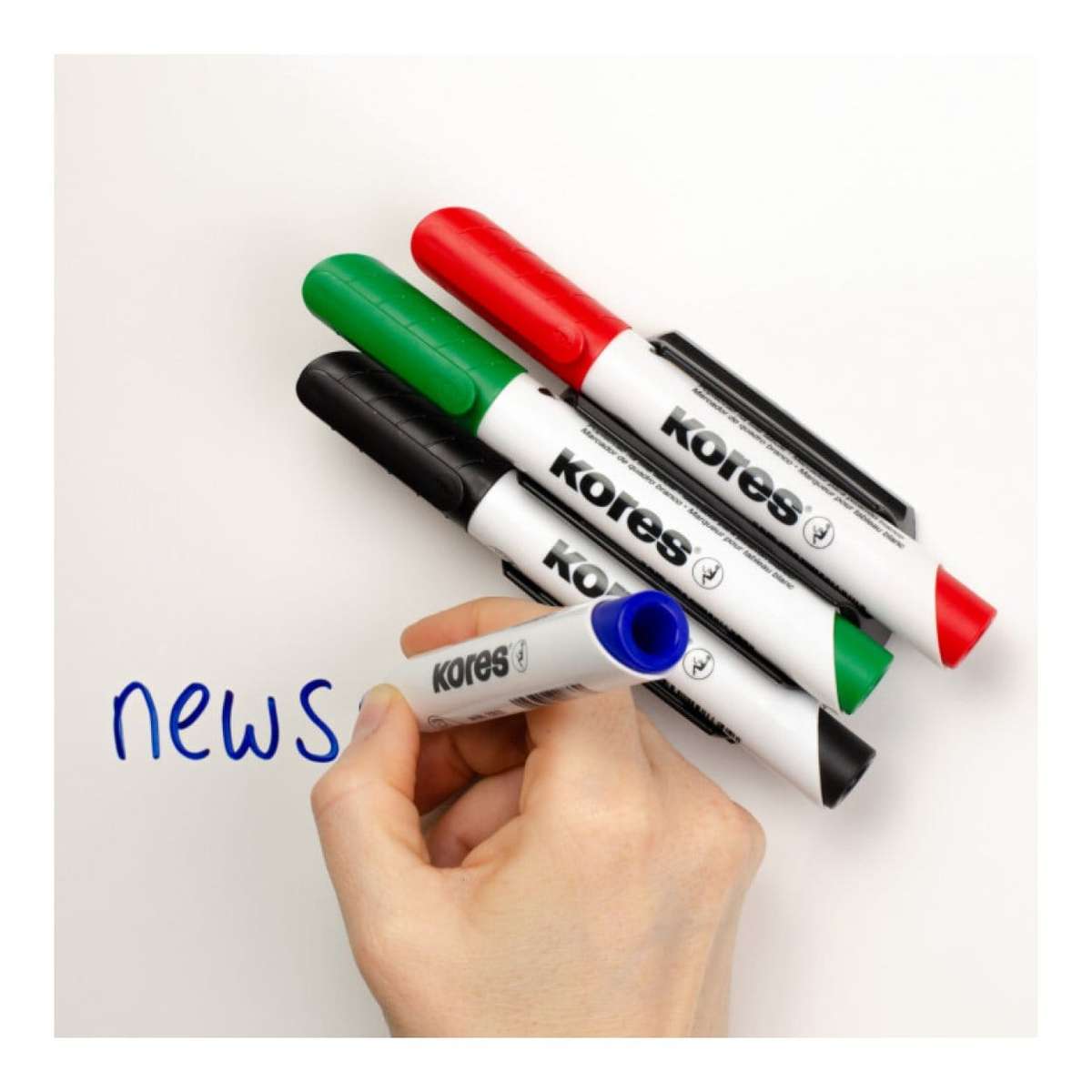 Kores K-Marker Whiteboard Marker with Bullet Tip 10-pack 20800