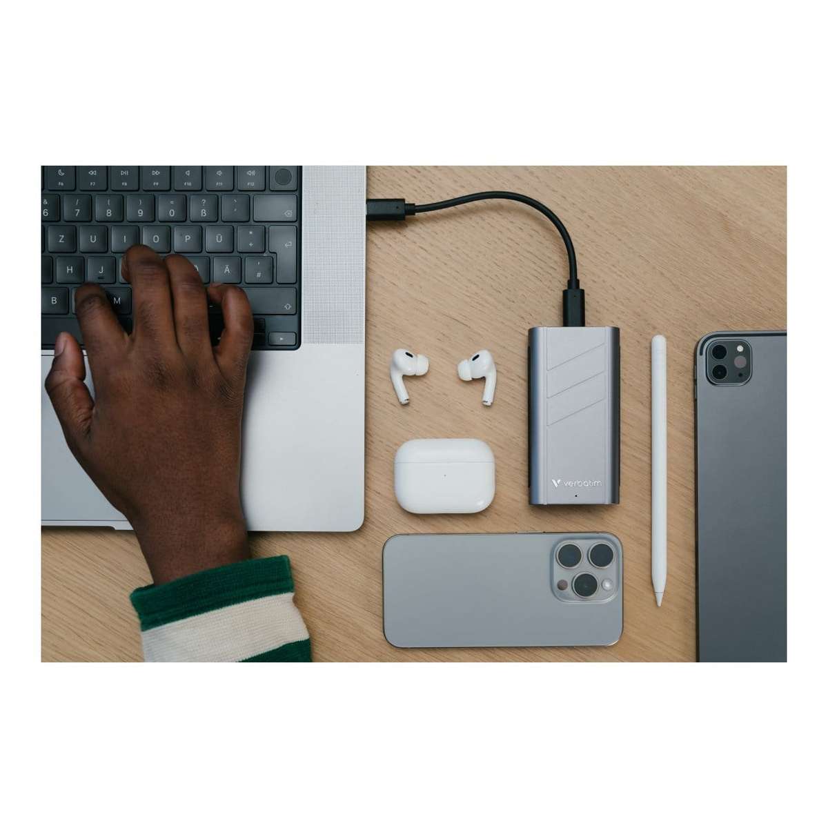 Verbatim TurboMetal 2TB USB4 Type-C Silver External SSD 32022