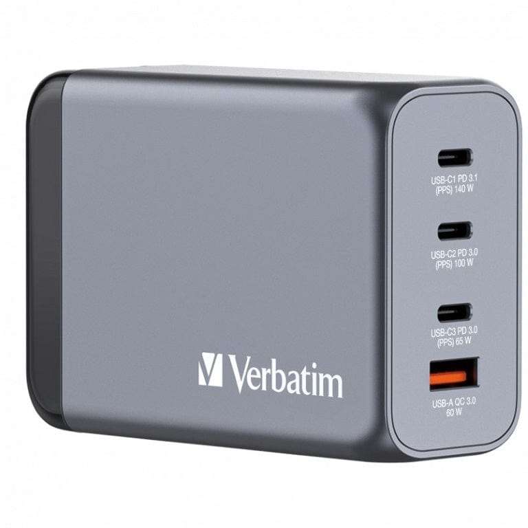 Verbatim 240W 4-in-1 GaN Wall Charger 32205