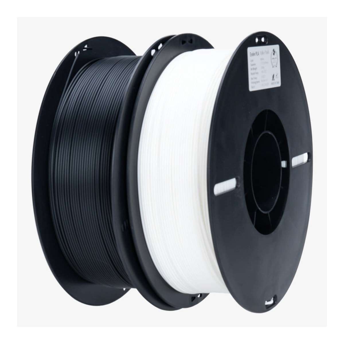Creality 3D 2KG Ender PLA 1.75mm Filament Value Pack Black and White 3301010337
