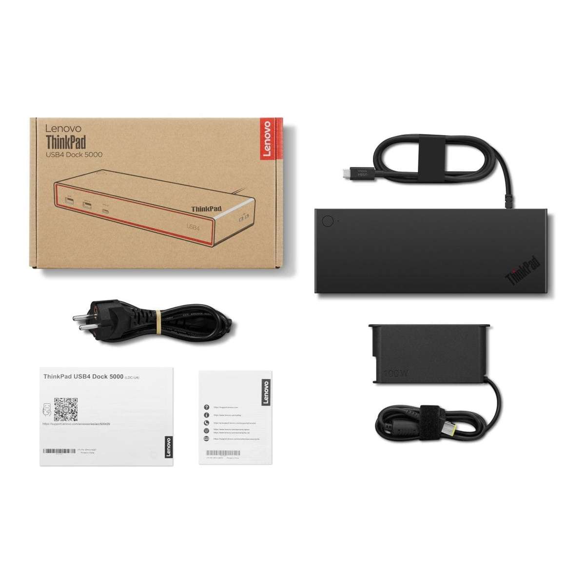 Lenovo ThinkPad 5000 USB4 Docking Station with 100W Adapter 40BF0100SA