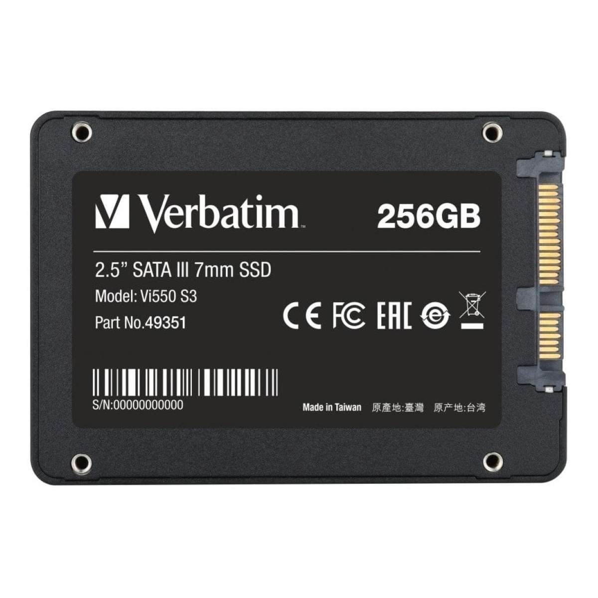 Verbatim Vi550 S3 256GB Internal SSD 49351
