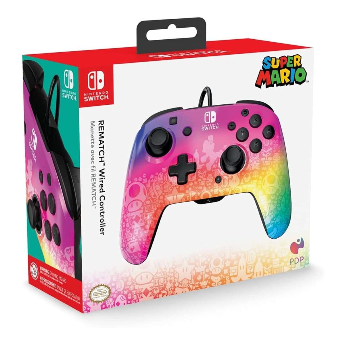 PDP REMATCH Enhanced Wired Switch Controller - Star Spectrum 500-134-SPCTM