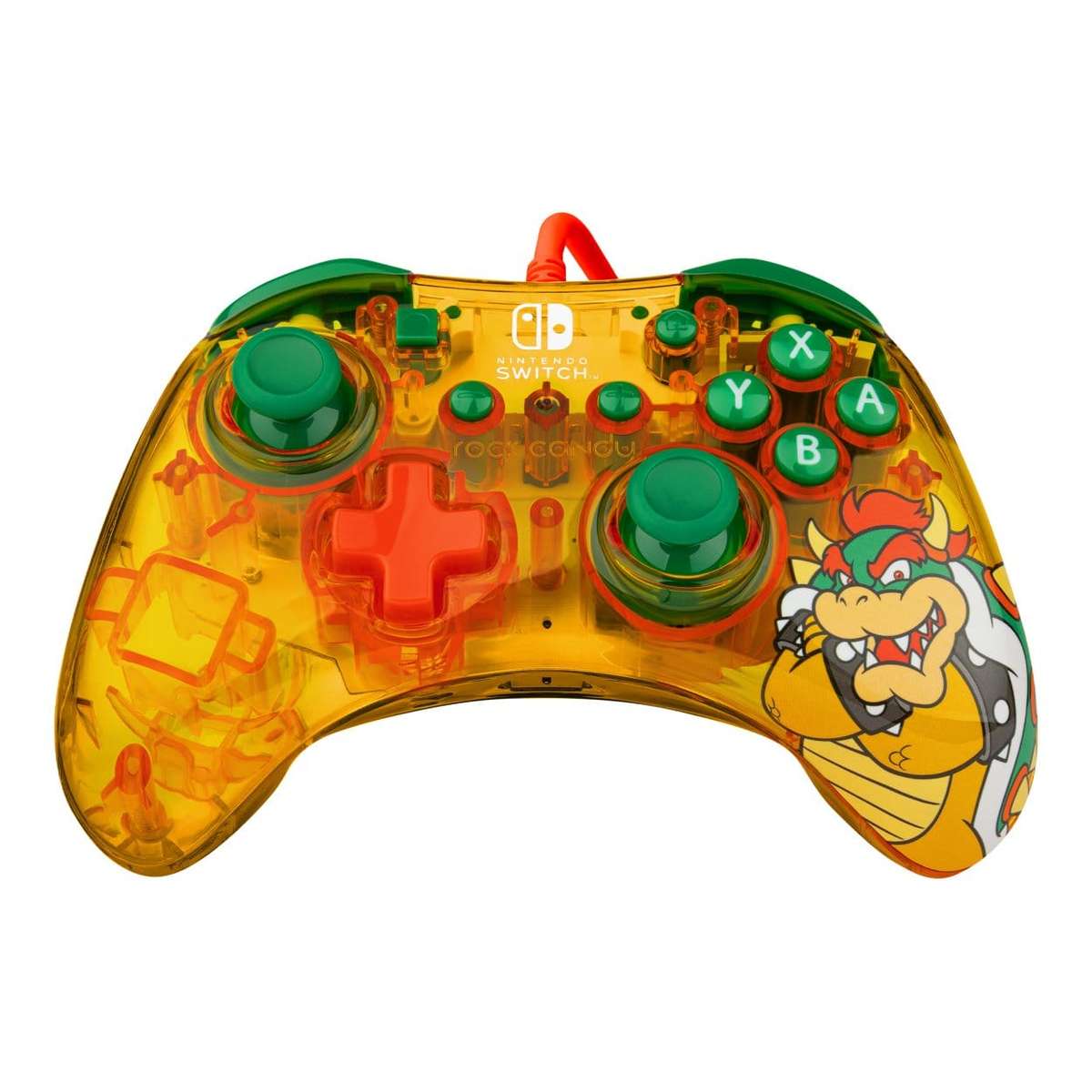 PDP Wired Gaming Controller for Nintendo Switch Bowser Rock Candy 500-181-BOW