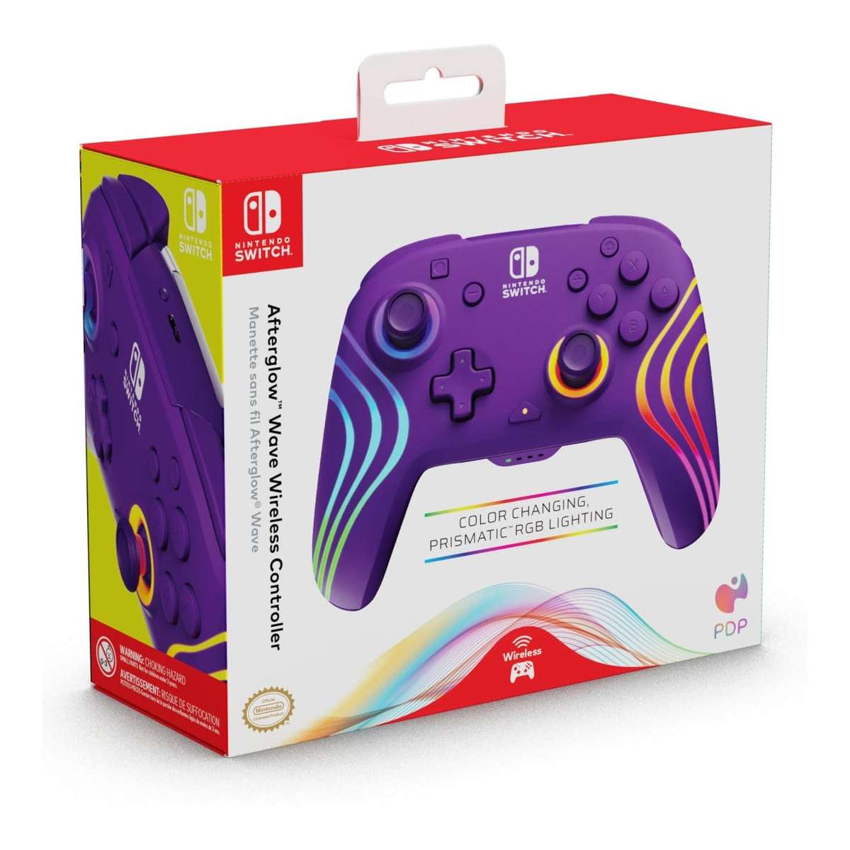 PDP Afterglow Wave Wireless Switch Controller - Purple 500-238-PR