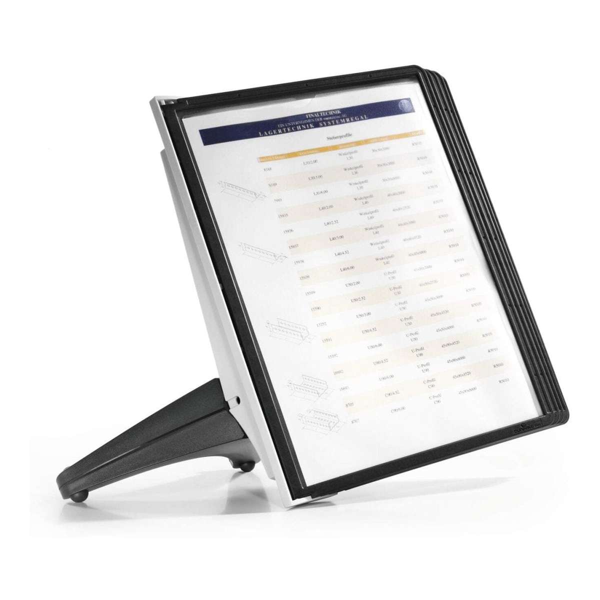 Durable SHERPA SOHO Table 5 Display Panel System Black 554001