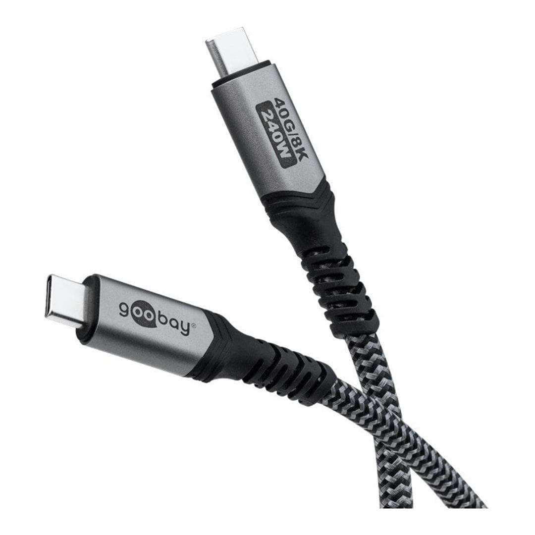 Goobay 1m USB-C USB4 240W 5A 40 Gbit/s Cable 74211