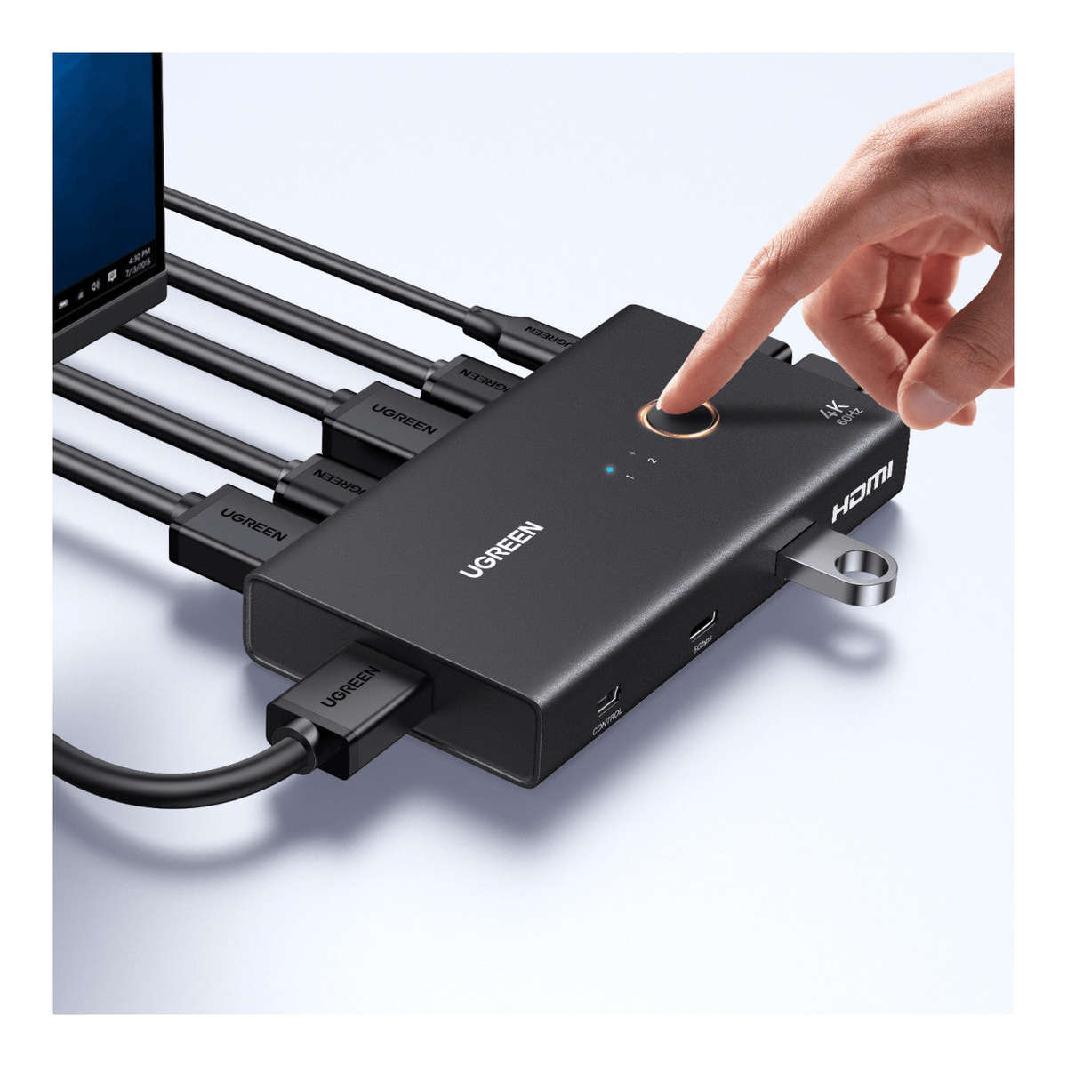 Ugreen 2-in - 1-out HDMI 2.0 KVM Switch 75246
